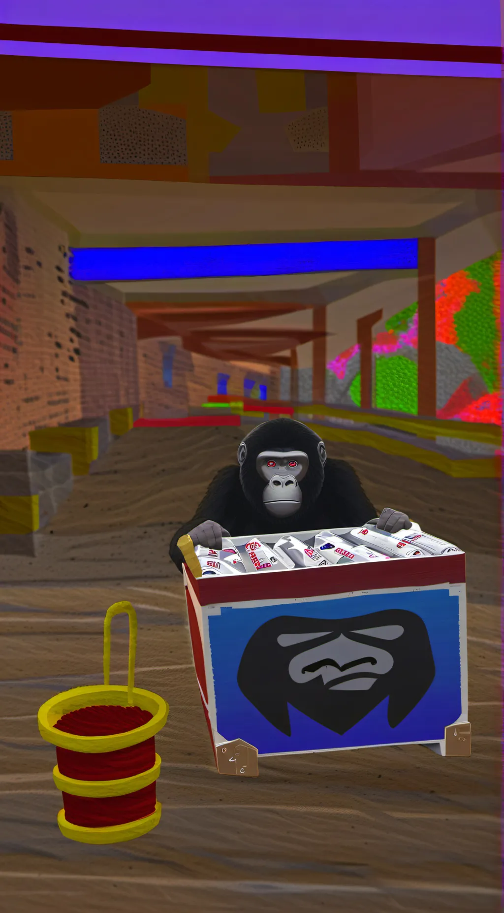 ai character: Gorilla tag Monke  background