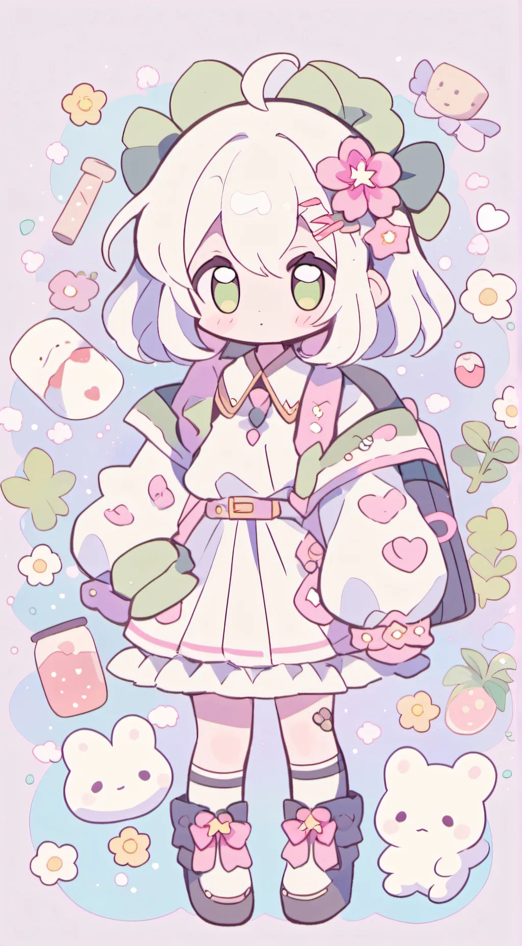 ai character: melody mel background