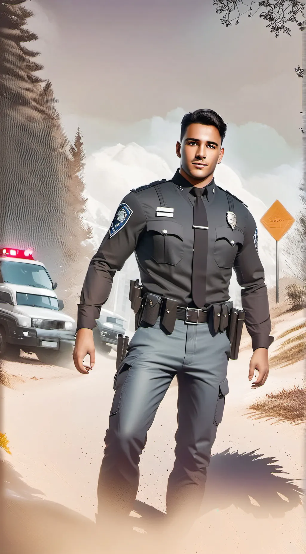 ai character: officer mike  background