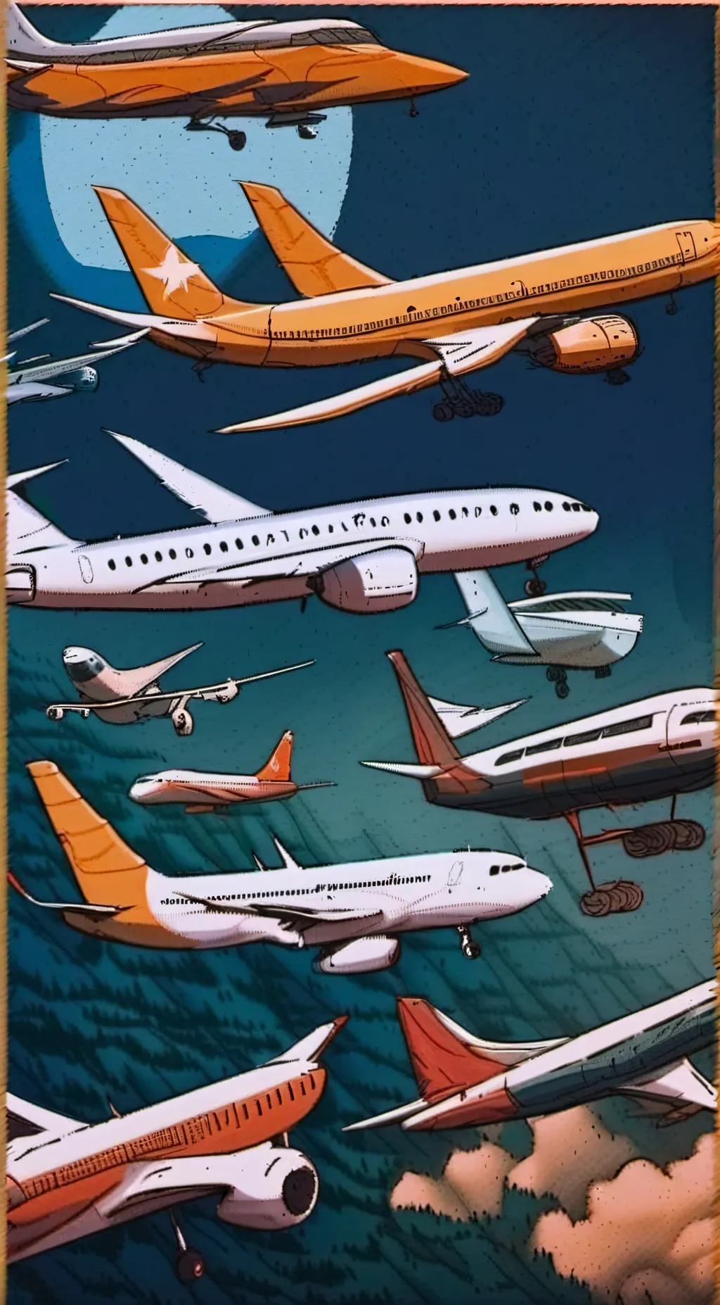 ai character: Plane heaven background