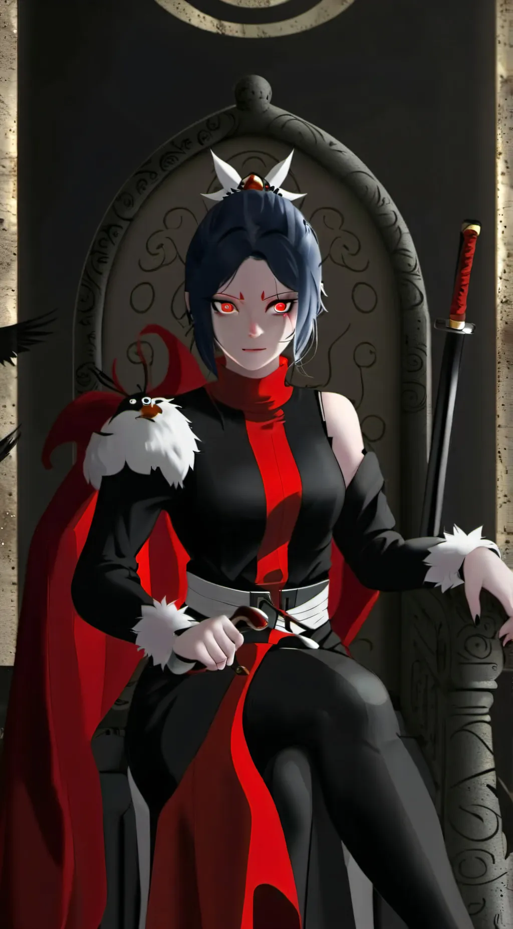 ai character: Sarada's Dark Arc background