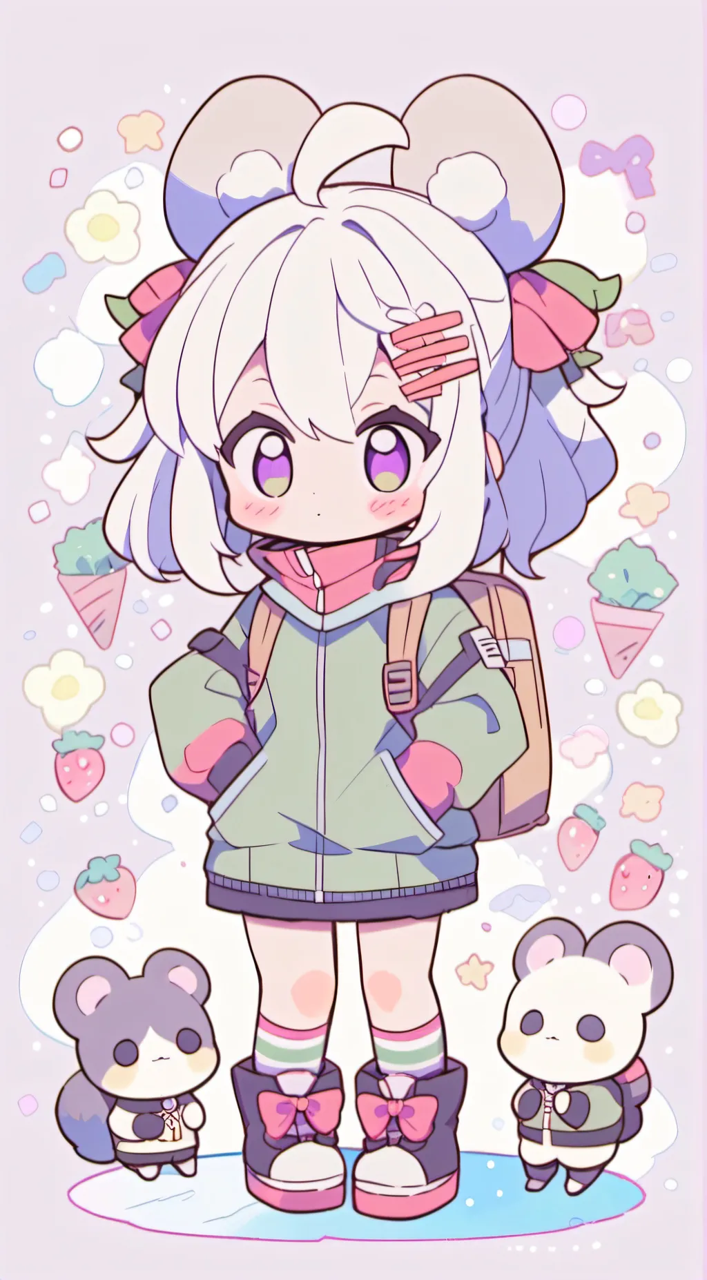 ai character: 🤍Eri🤍 background