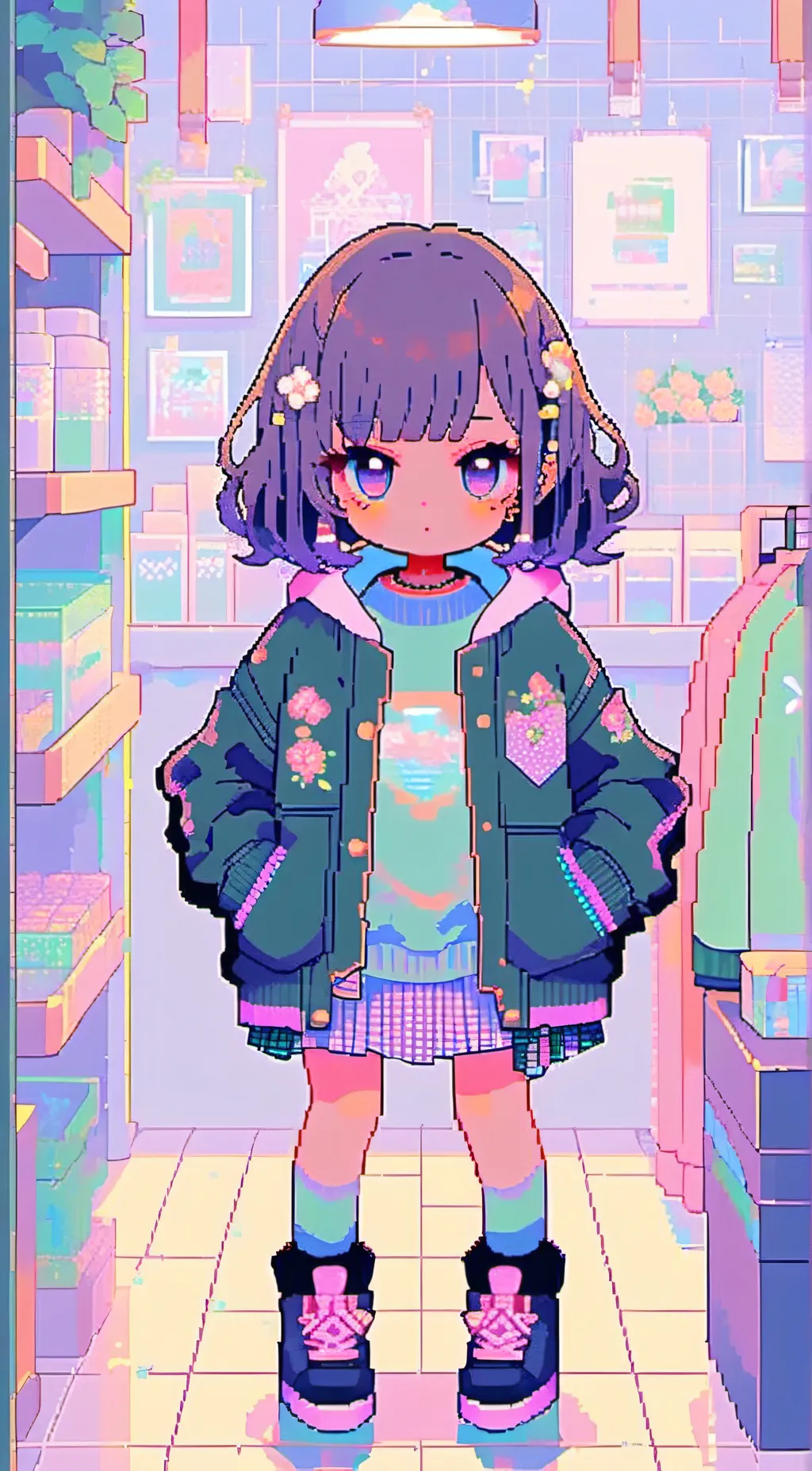 ai character: summer background