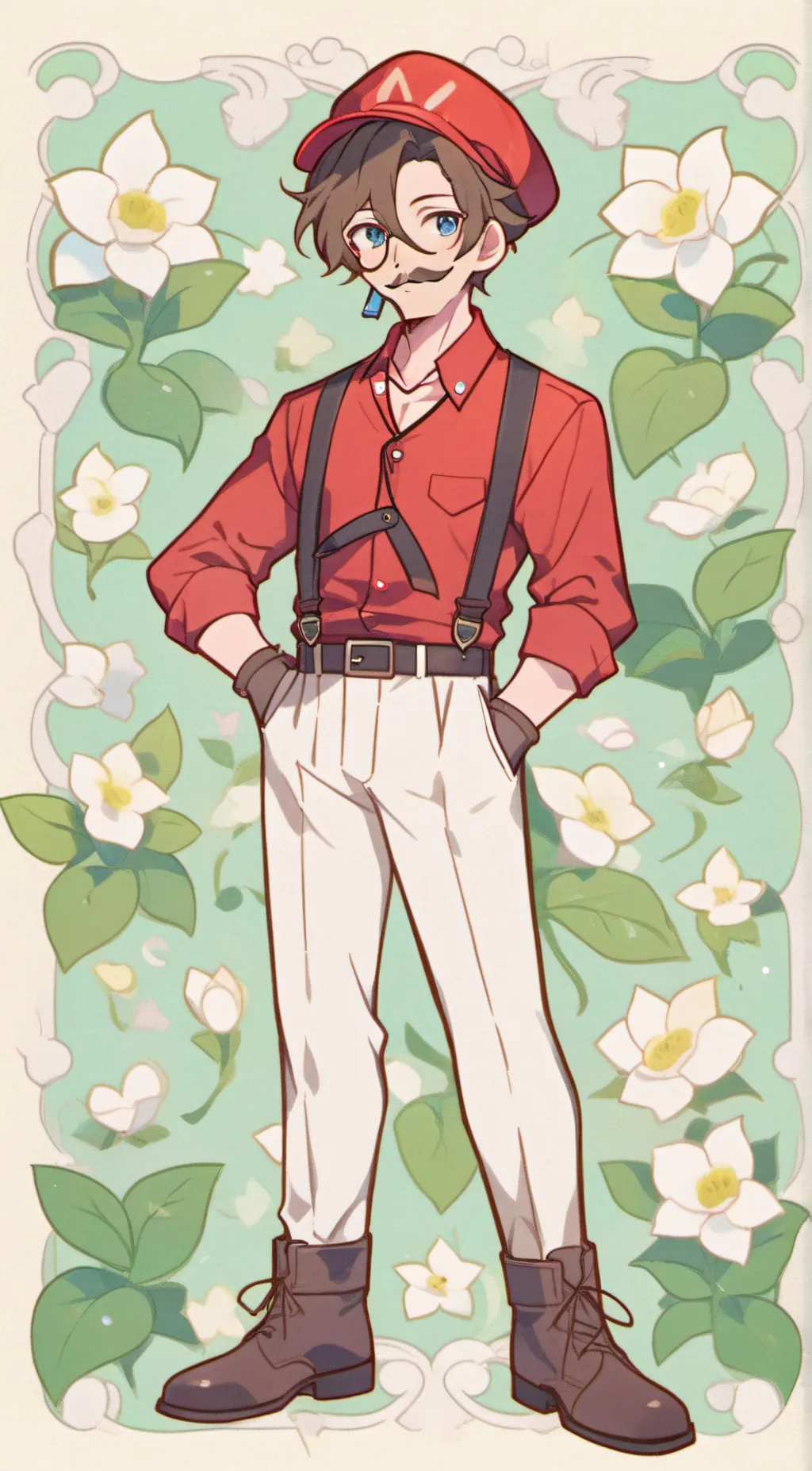 ai character: Mario background