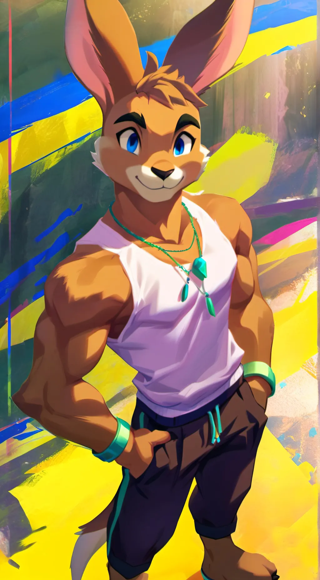 ai character: Joey the kangaroo  background