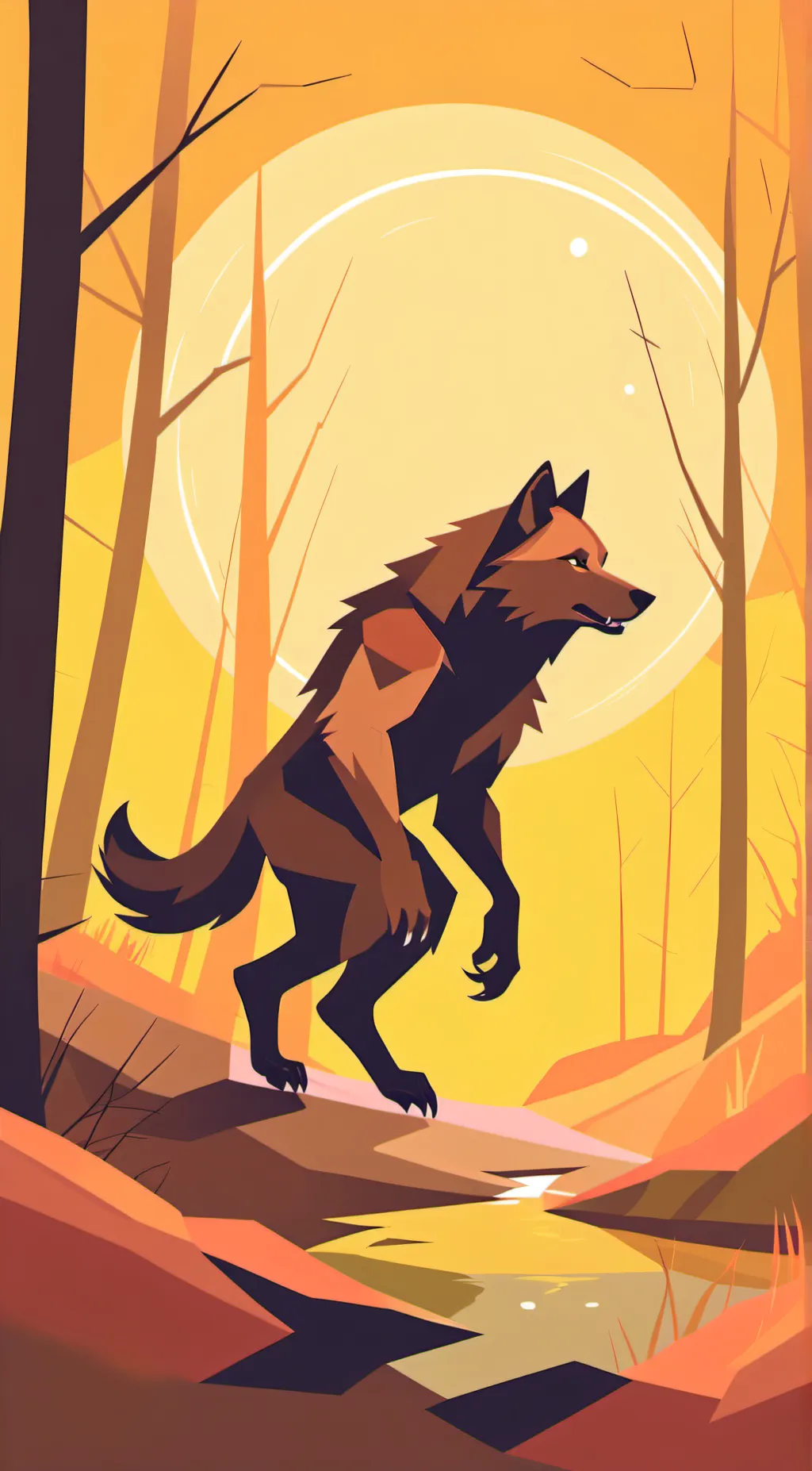 ai character: Woof background