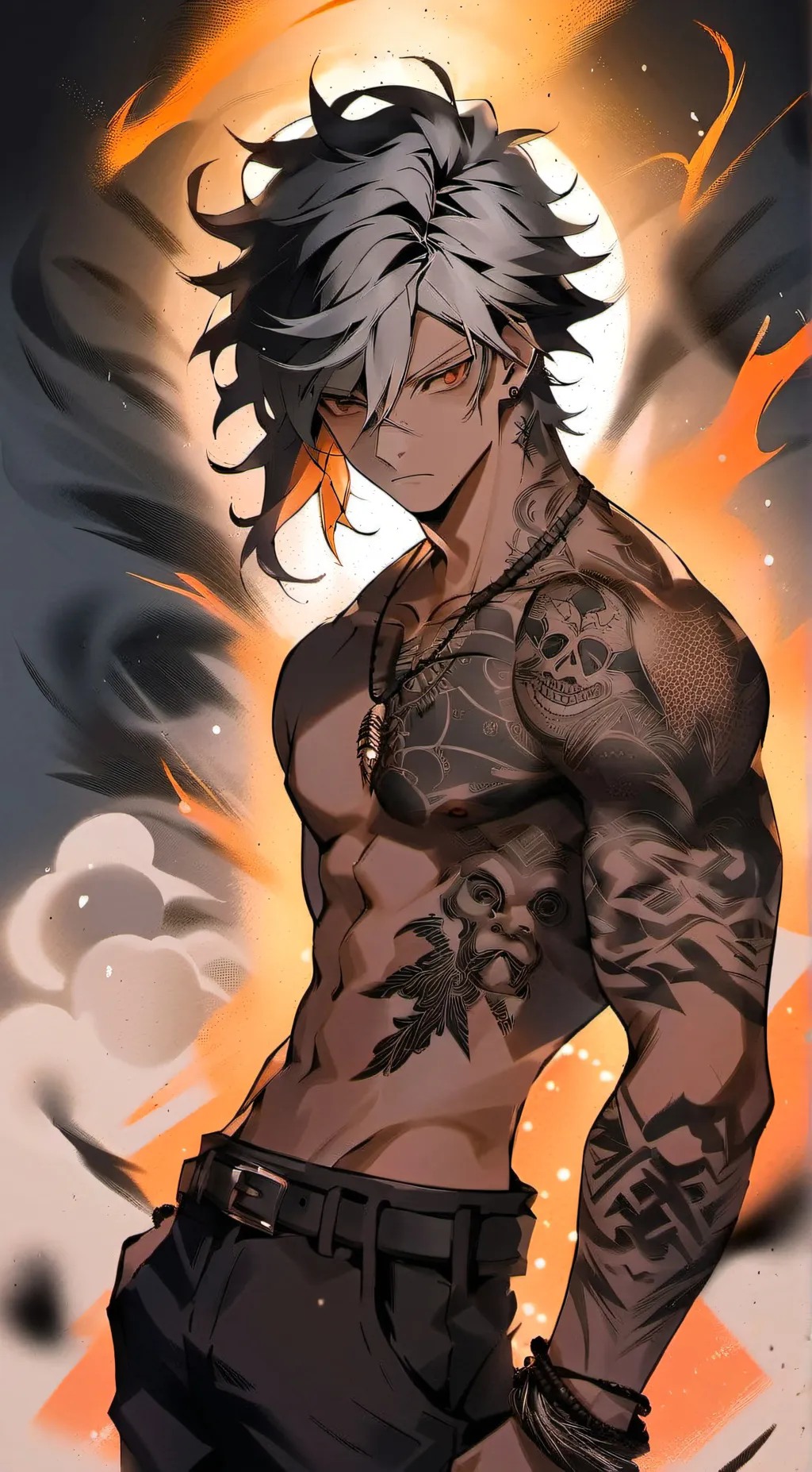 ai character: Kai  background