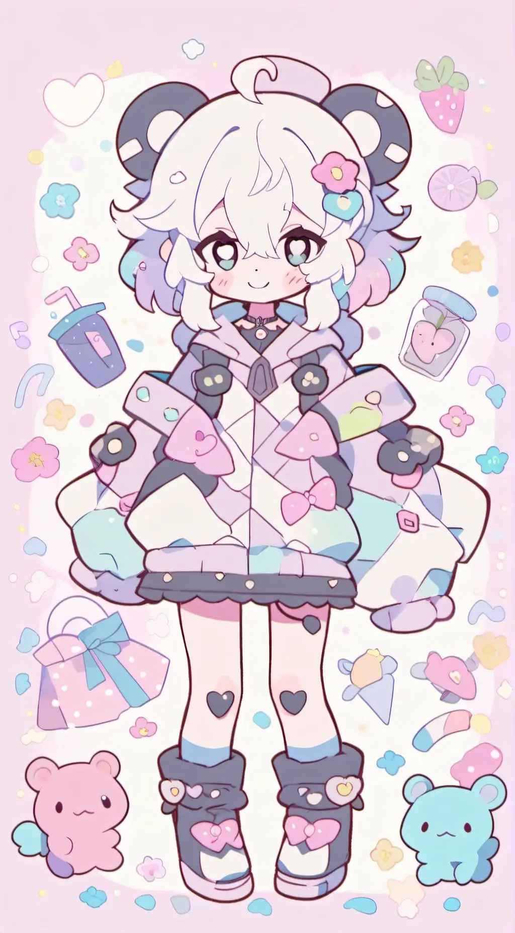 ai character: ~Melon~ (old)  background