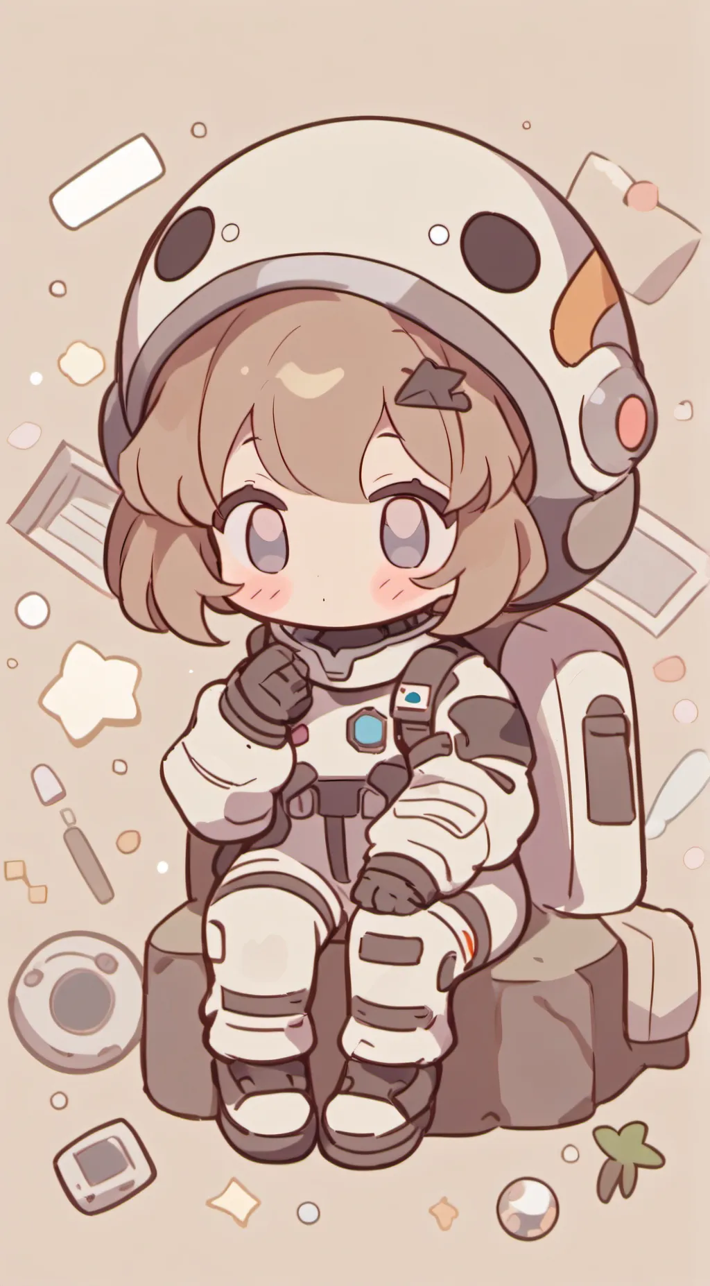 ai character: Among Us Child background