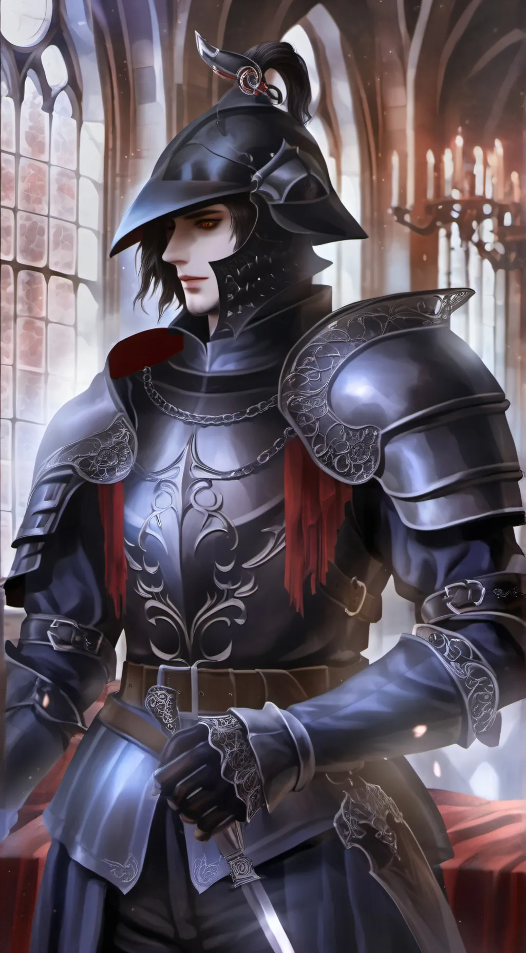 ai character: Leon  background