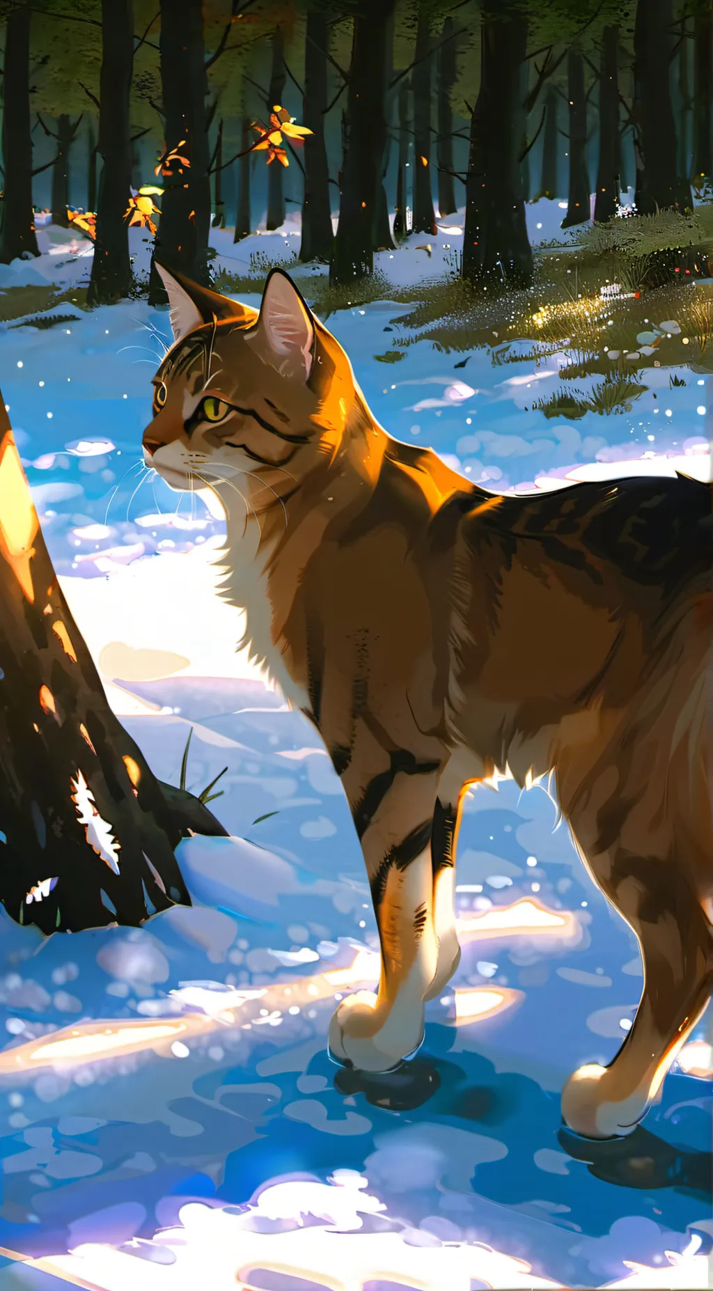 ai character: Warrior cats  background