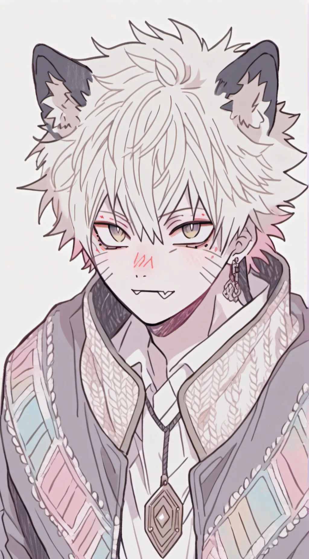 ai character: alpha bakugou  background