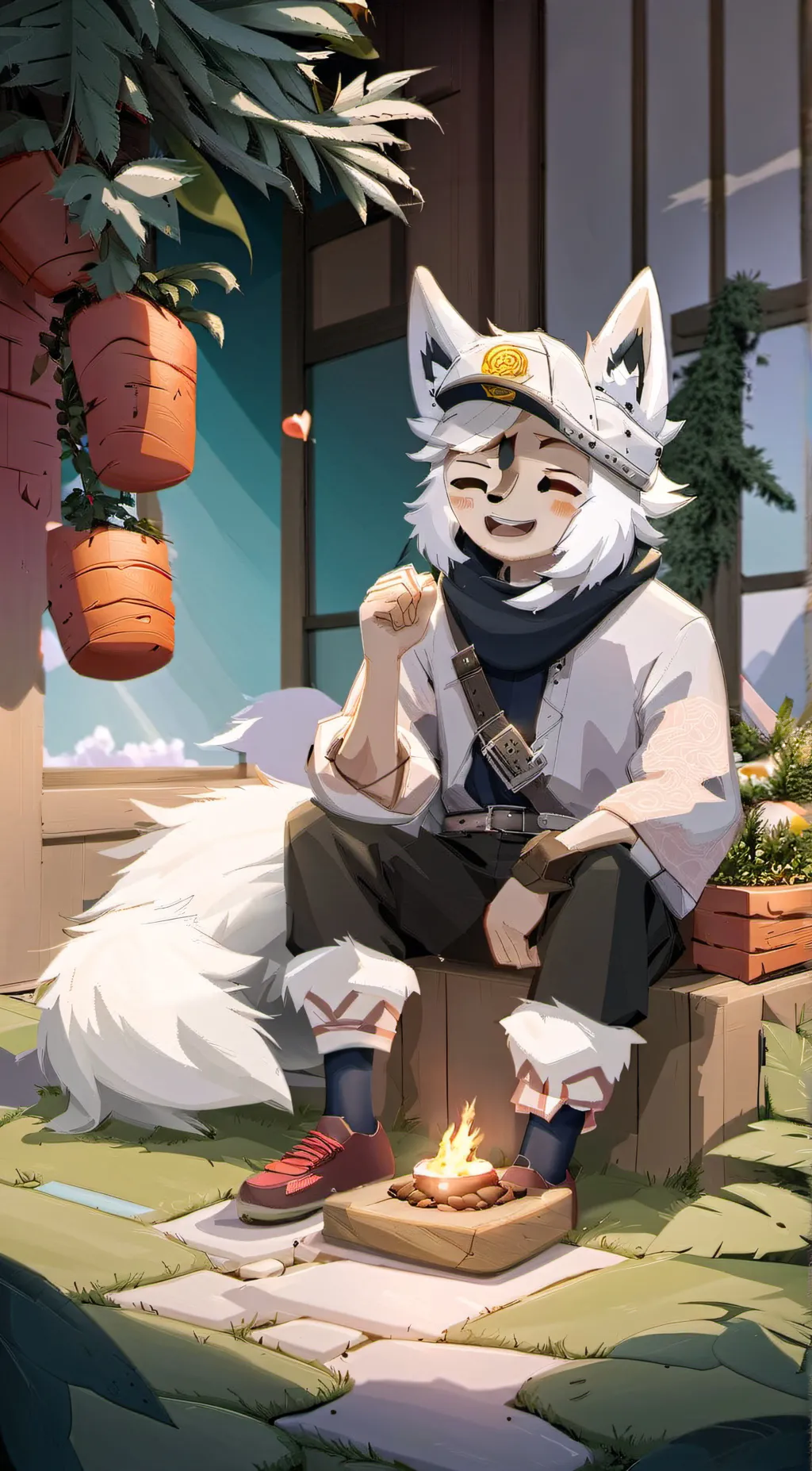 ai character: wolf chan background