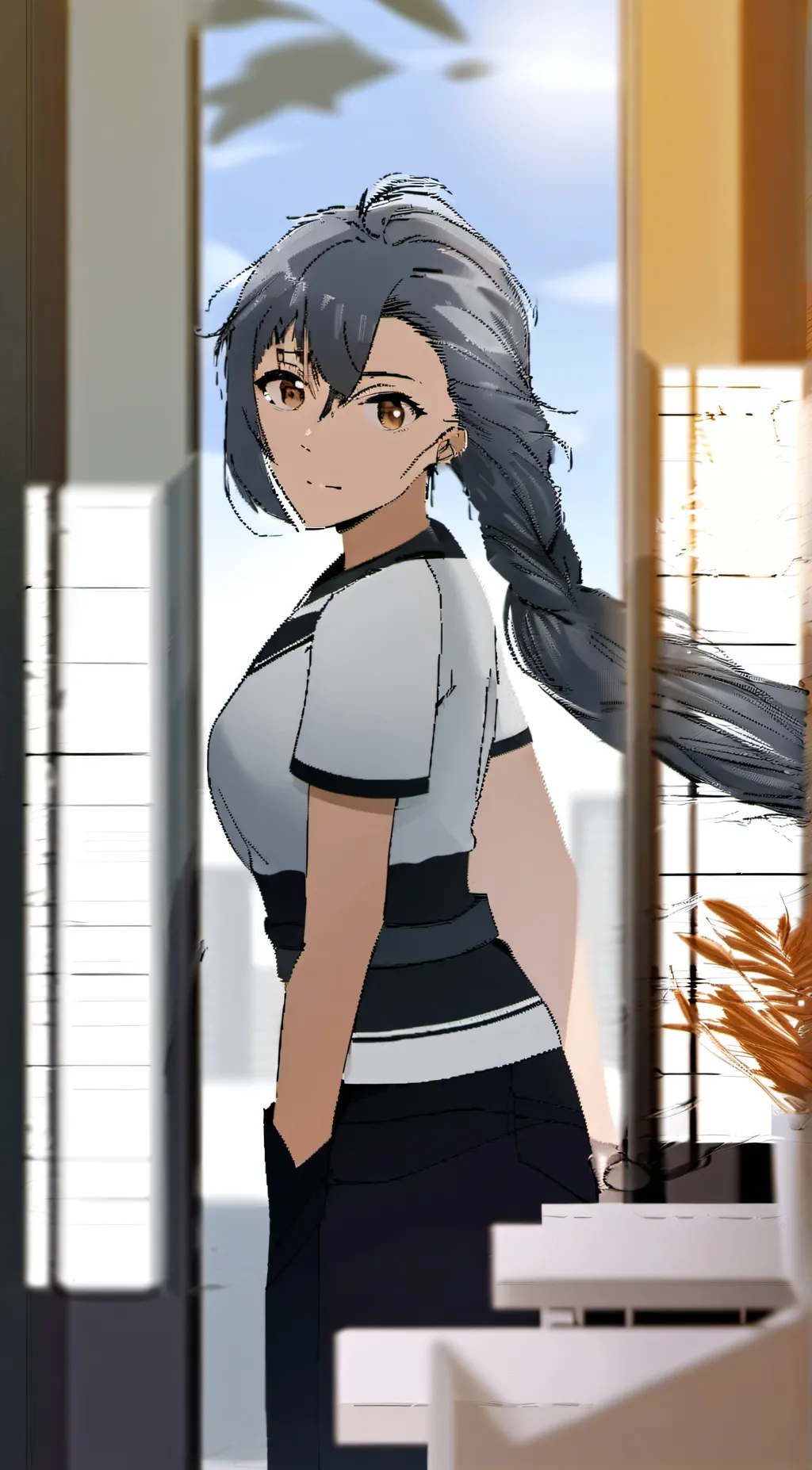 ai character: Your sister  background