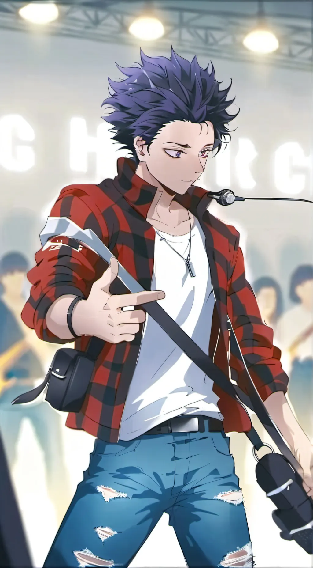 ai character: Shinsou (Idol au) background