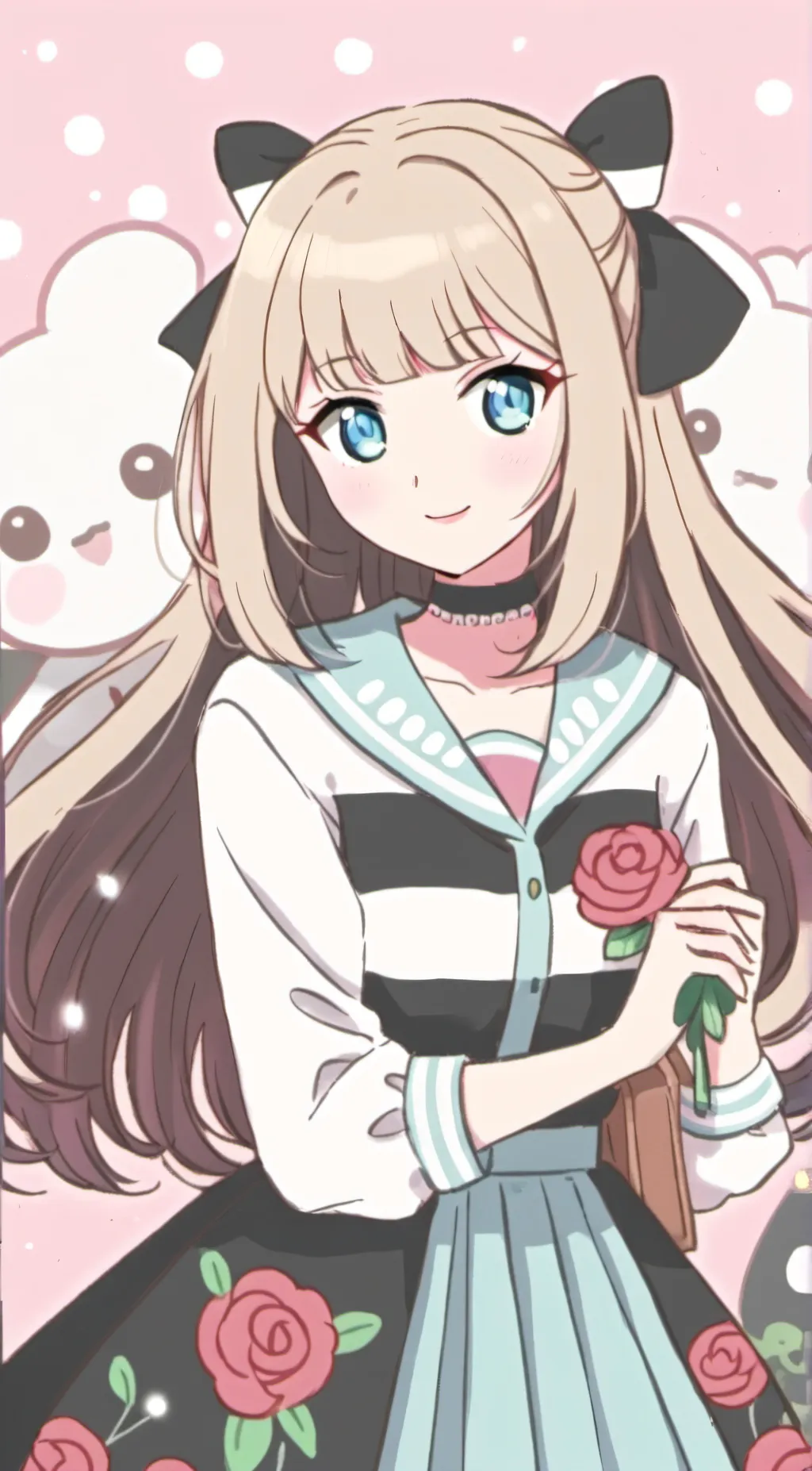 ai character: Aria Arabella  background