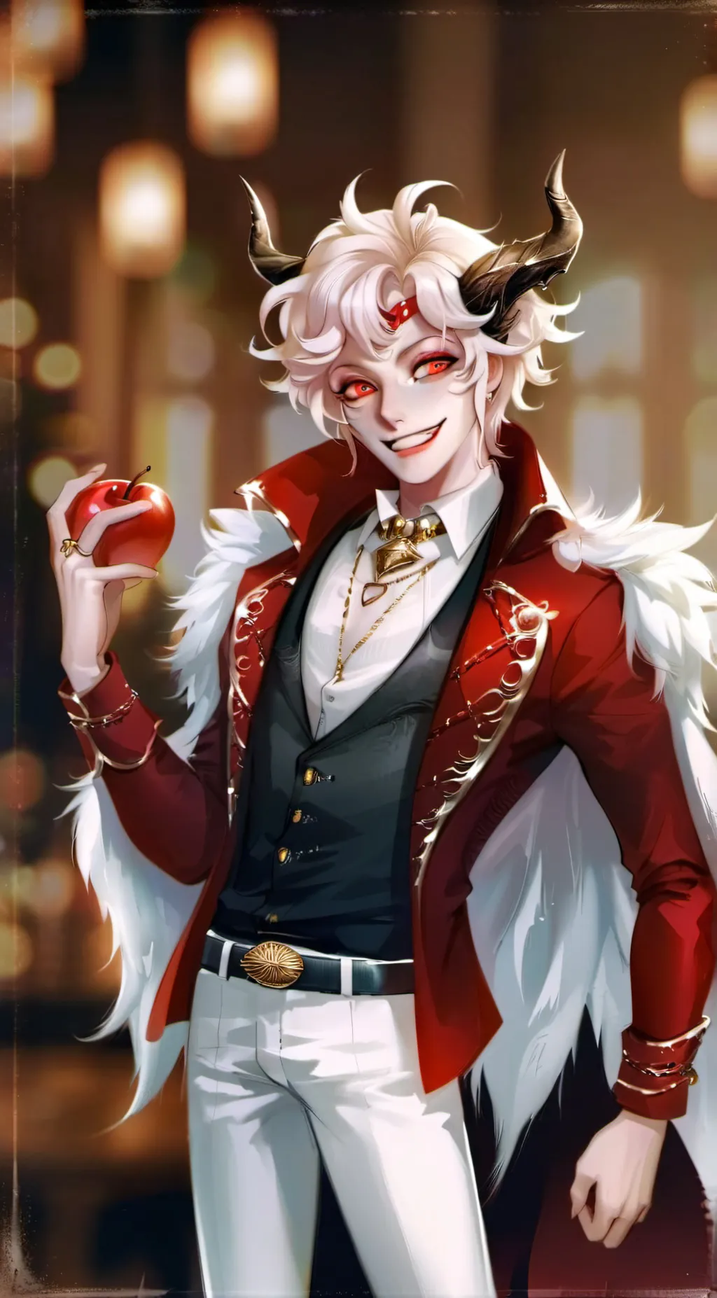 ai character: lucifer hazbin  background