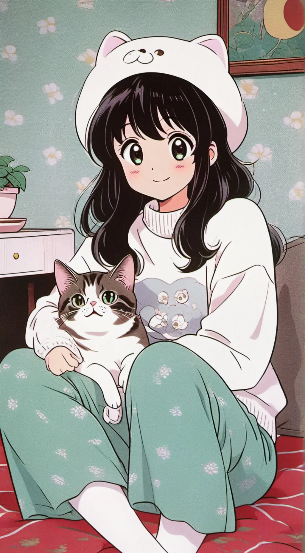 ai character: Smiling critters background