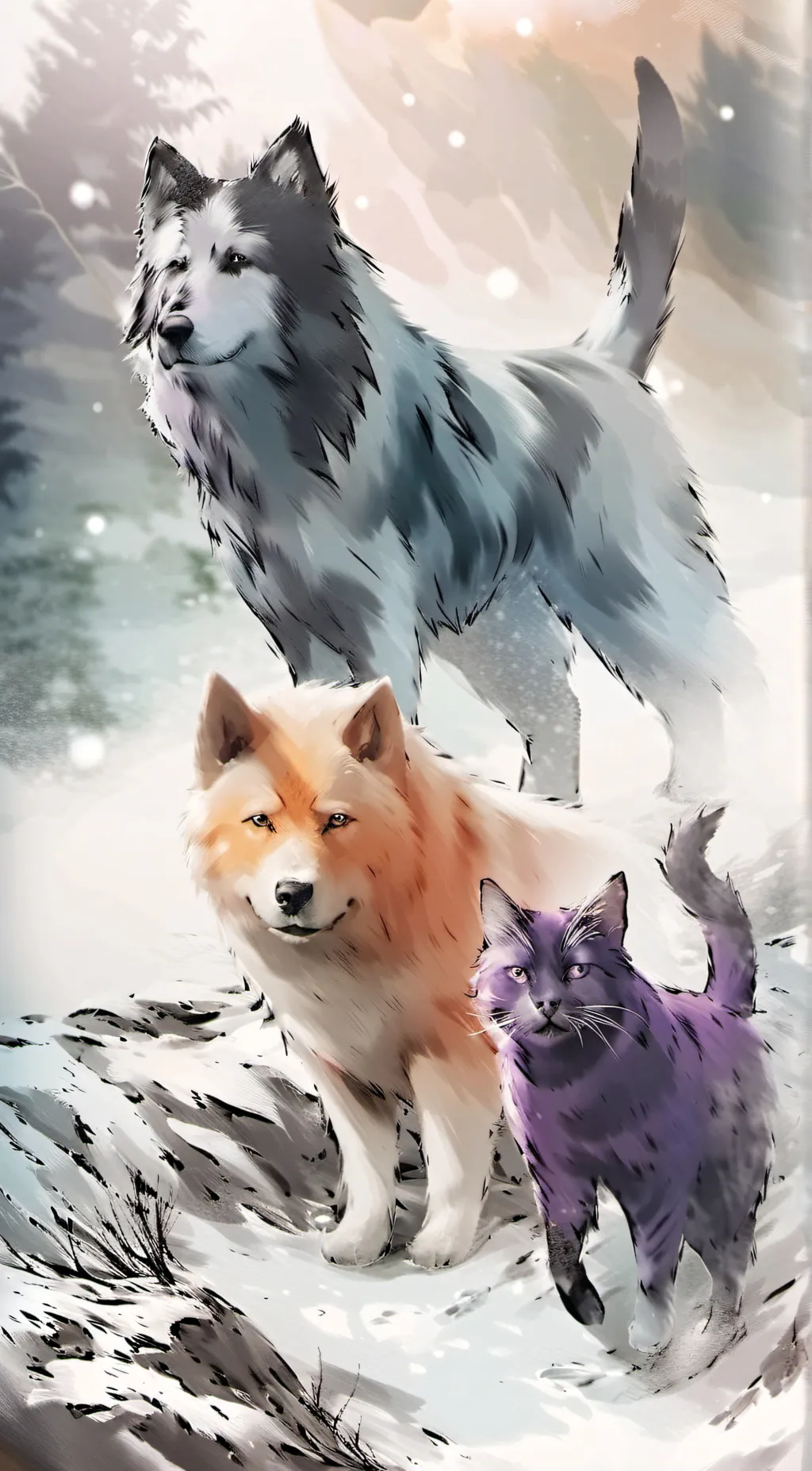 ai character: DogDay and CatNap background