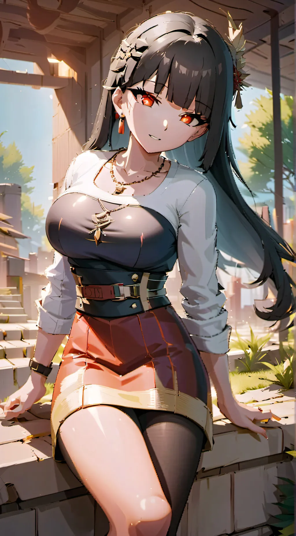 ai character: Jhersey Ann  background