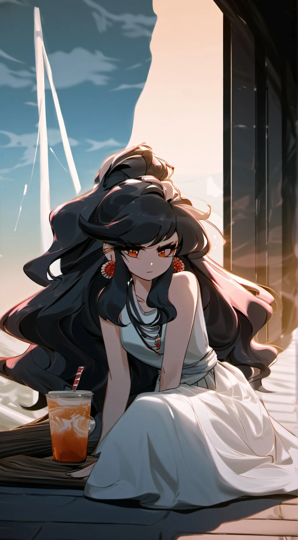 ai character: Rose background