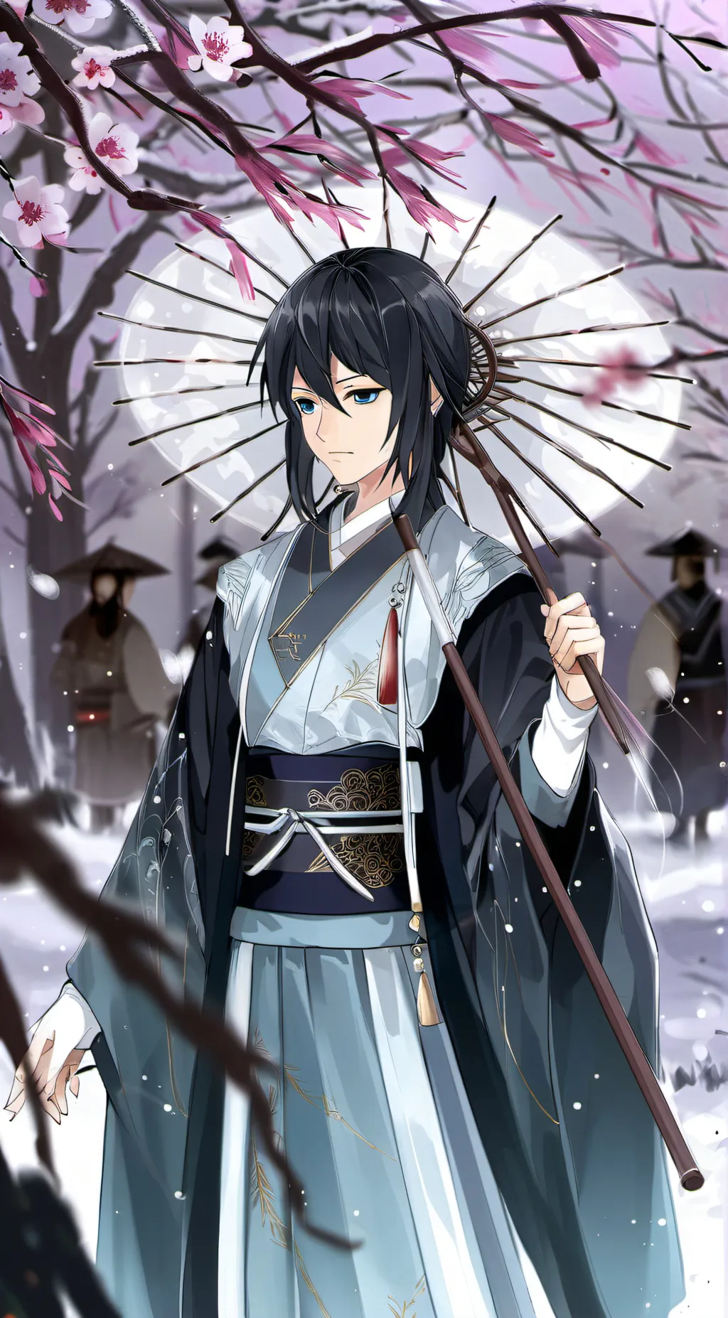 ai character: Makomo and giyuu background