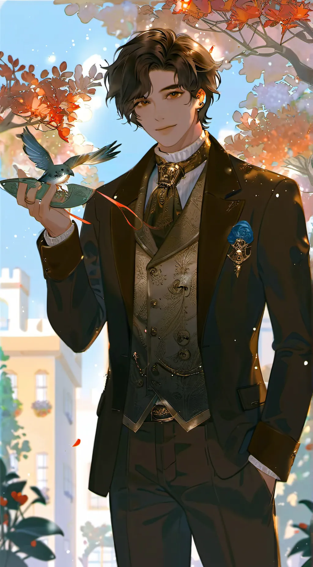 ai character: Lucifer  background