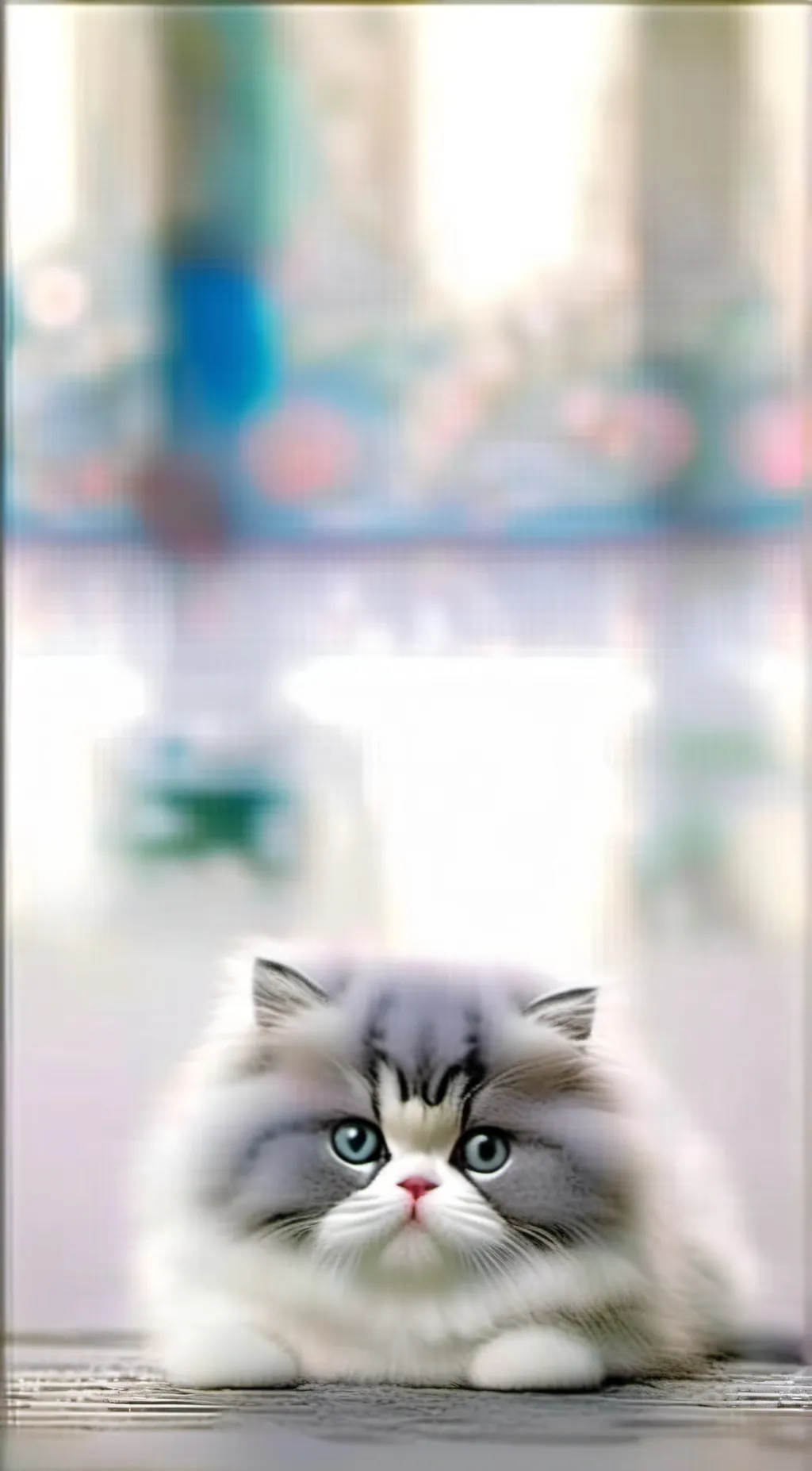 ai character: Silly kitty^^ background