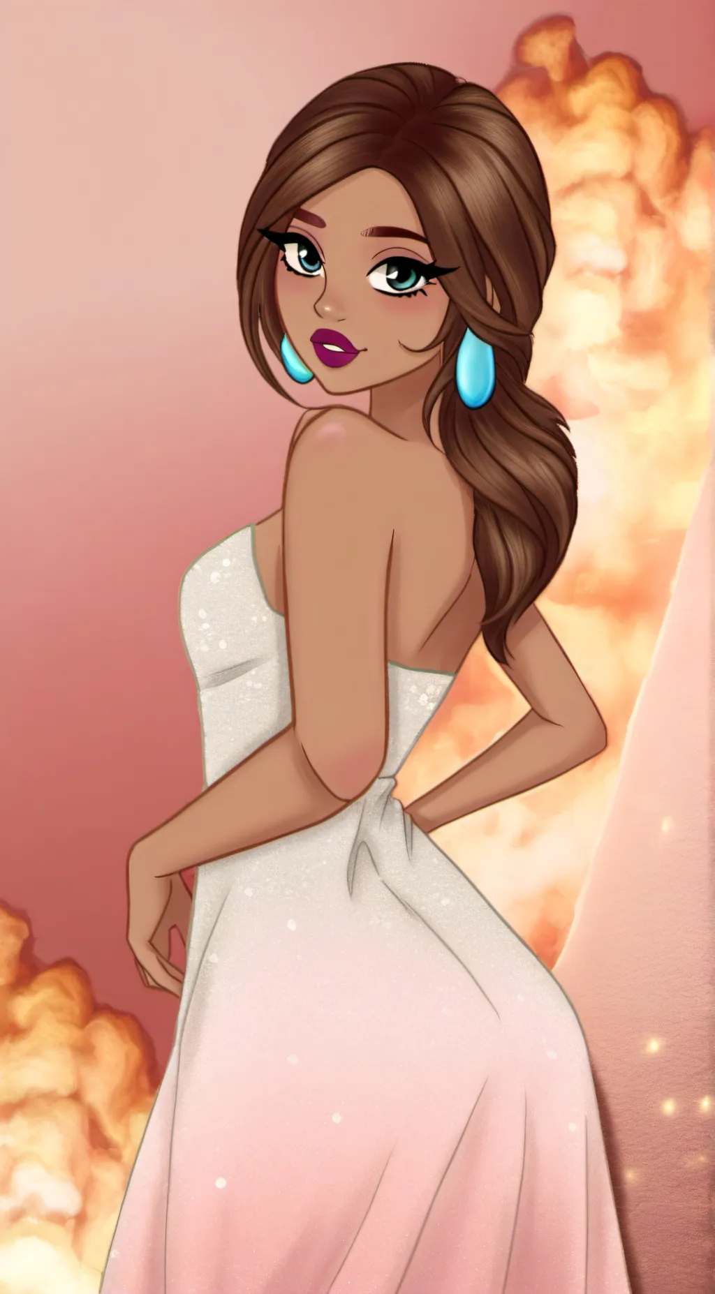 ai character: Kiara  background