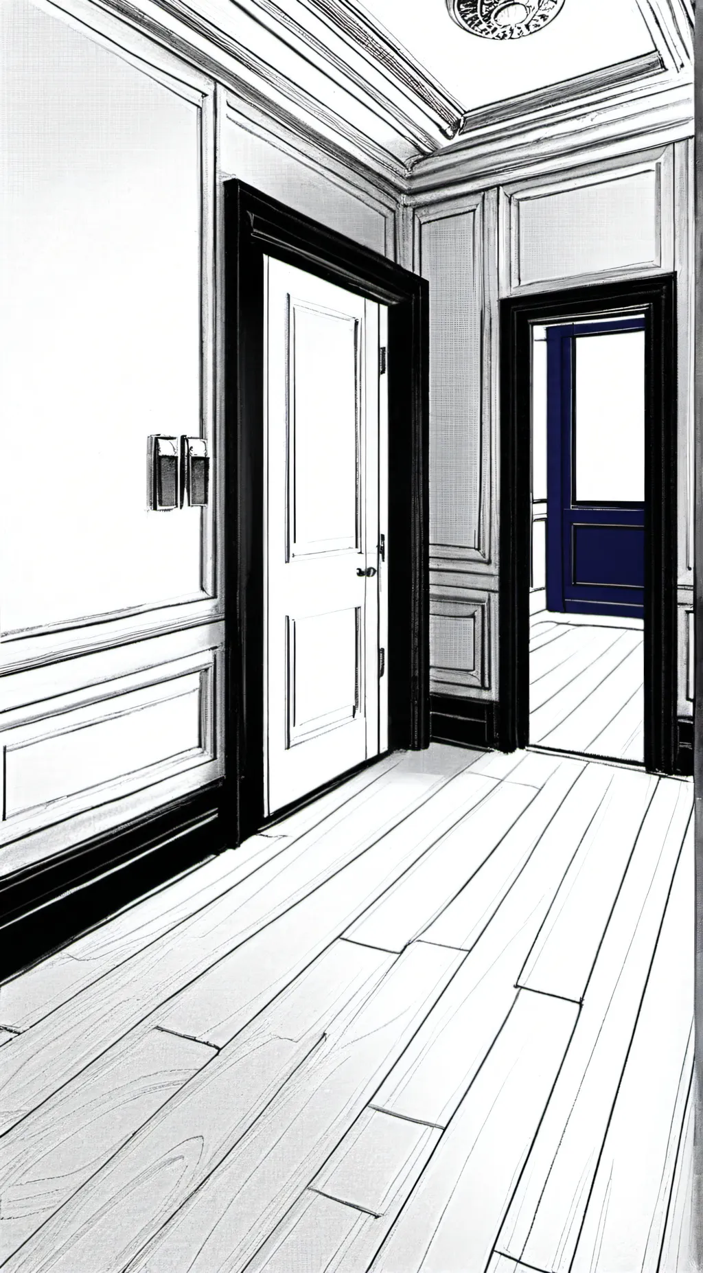 ai character: Interminable rooms background