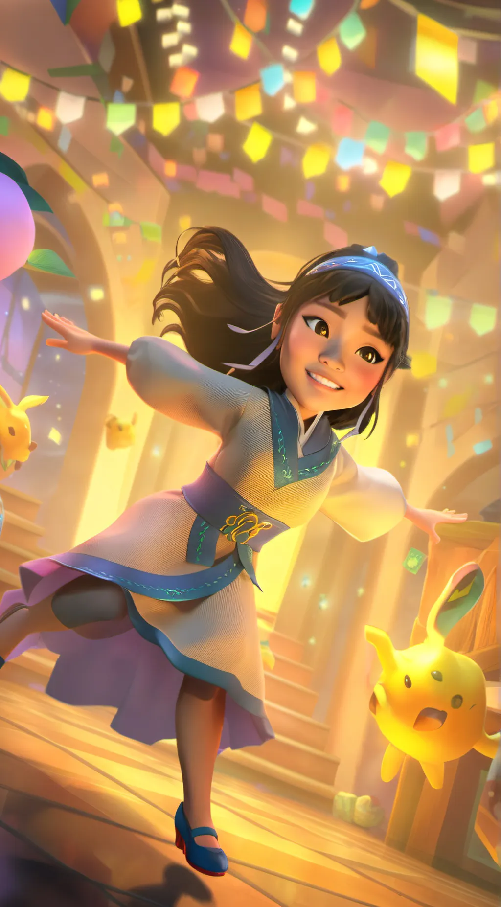 ai character: Elfreda  background