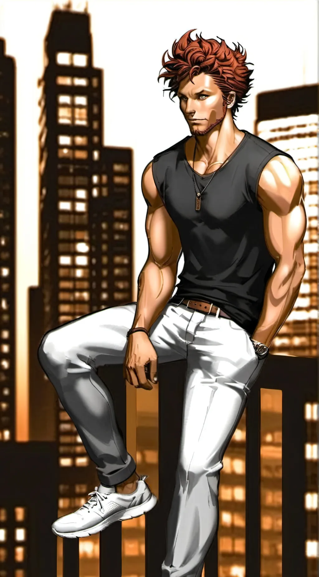 ai character: yujiro hanma background