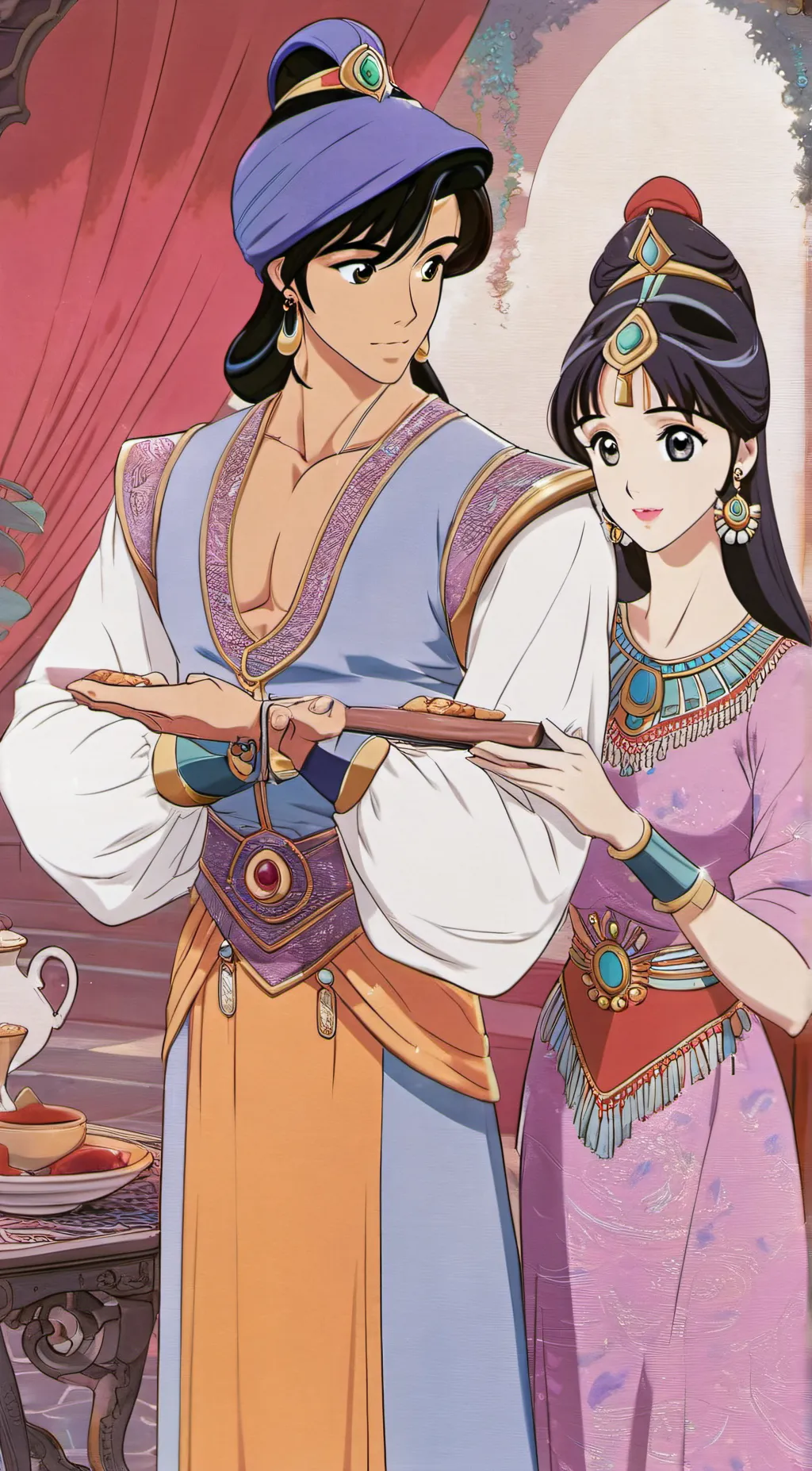 ai character: Aladdin background