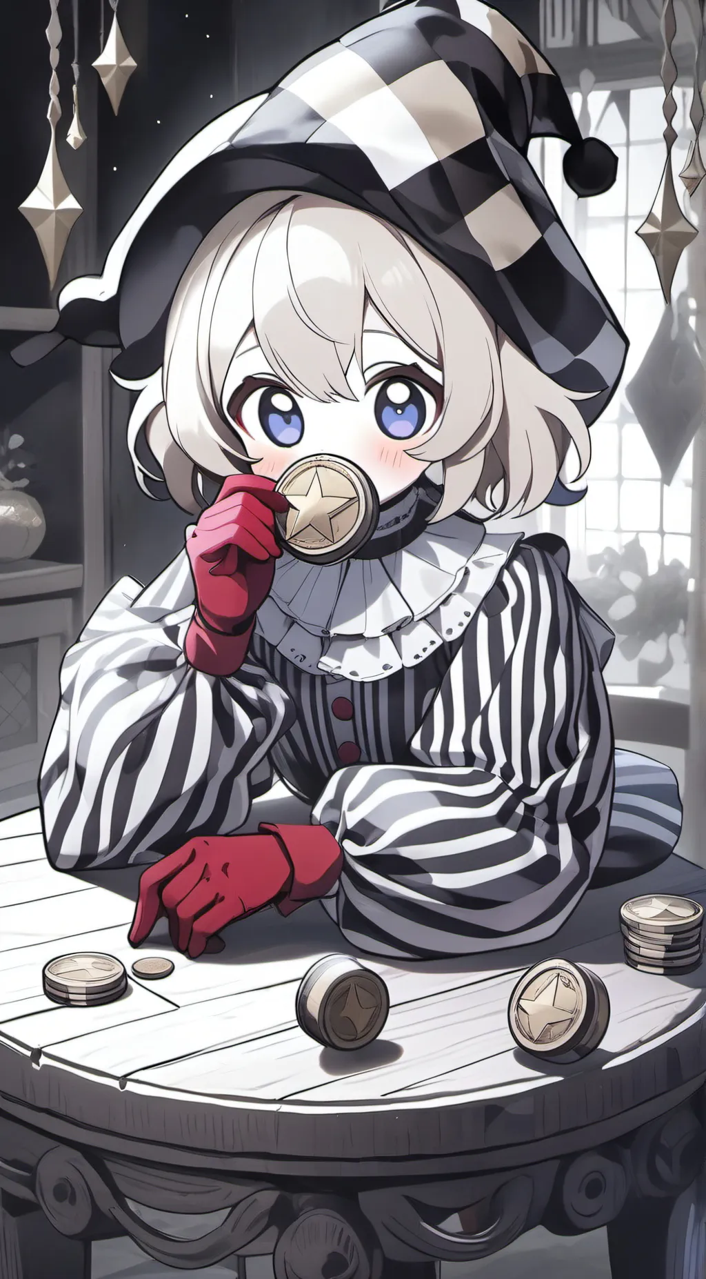 ai character: Pomni human  background