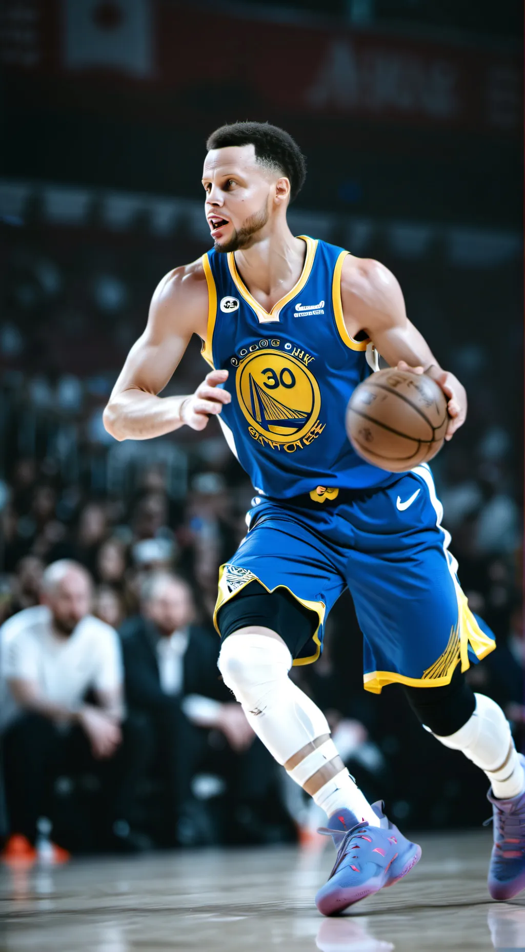 ai character: steph curry  background