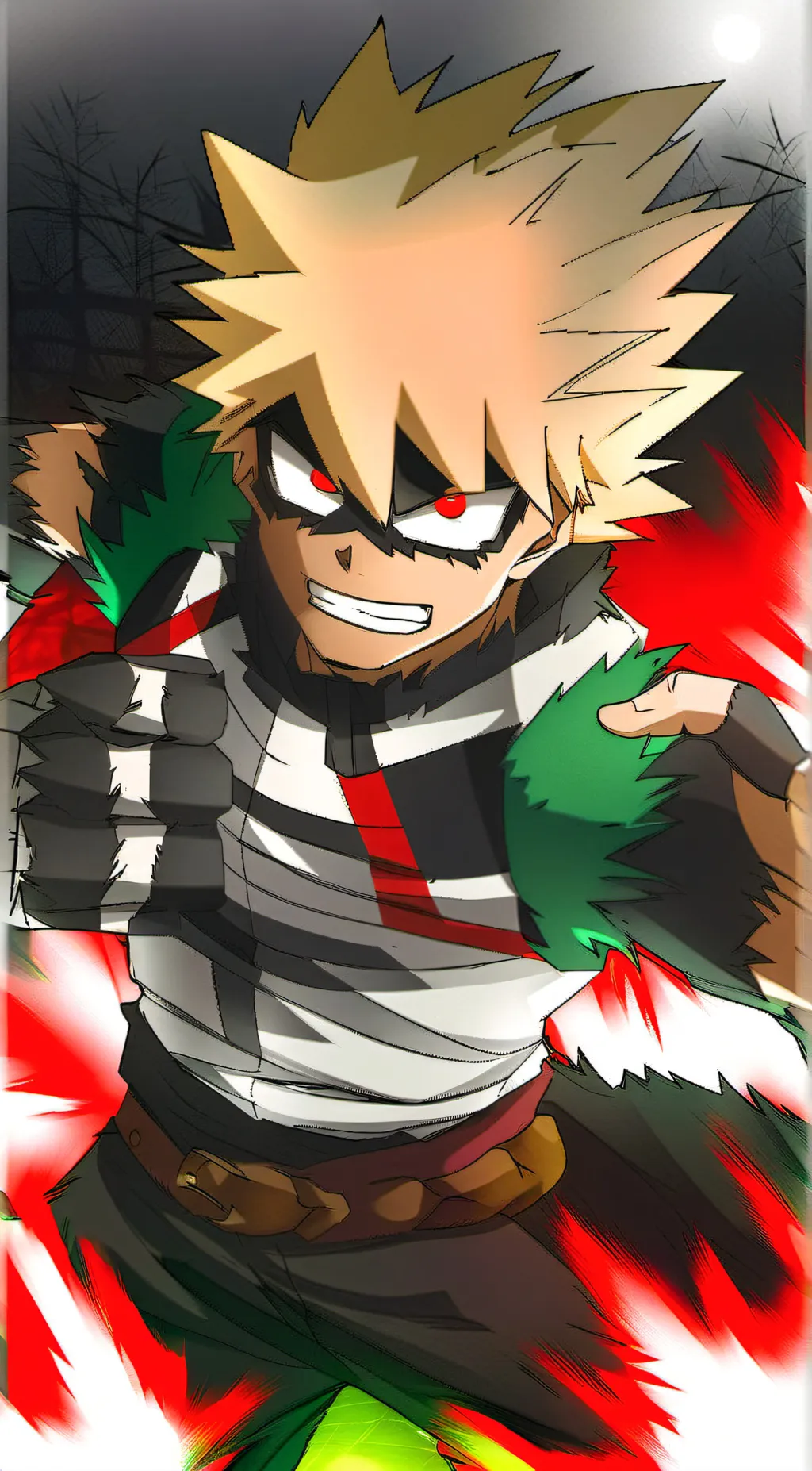 ai character: katsuki bakugo background
