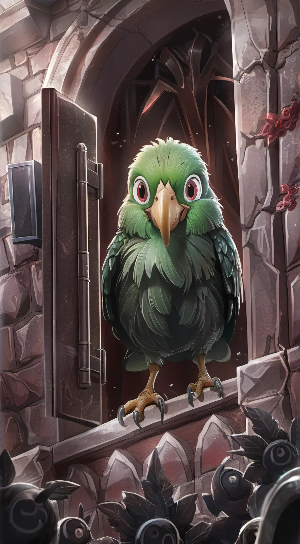 ai character: duolingo  background