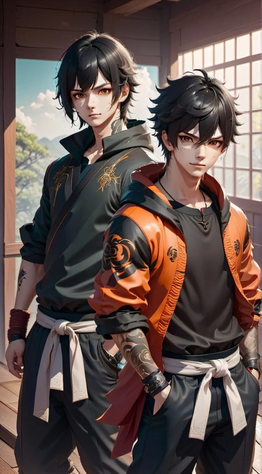 ai character: Kankuro and kiba background