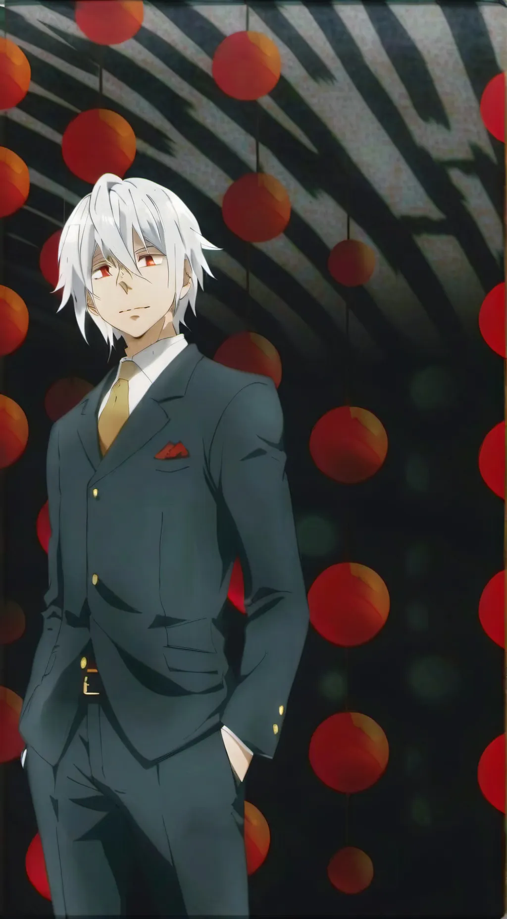 ai character: William Black background