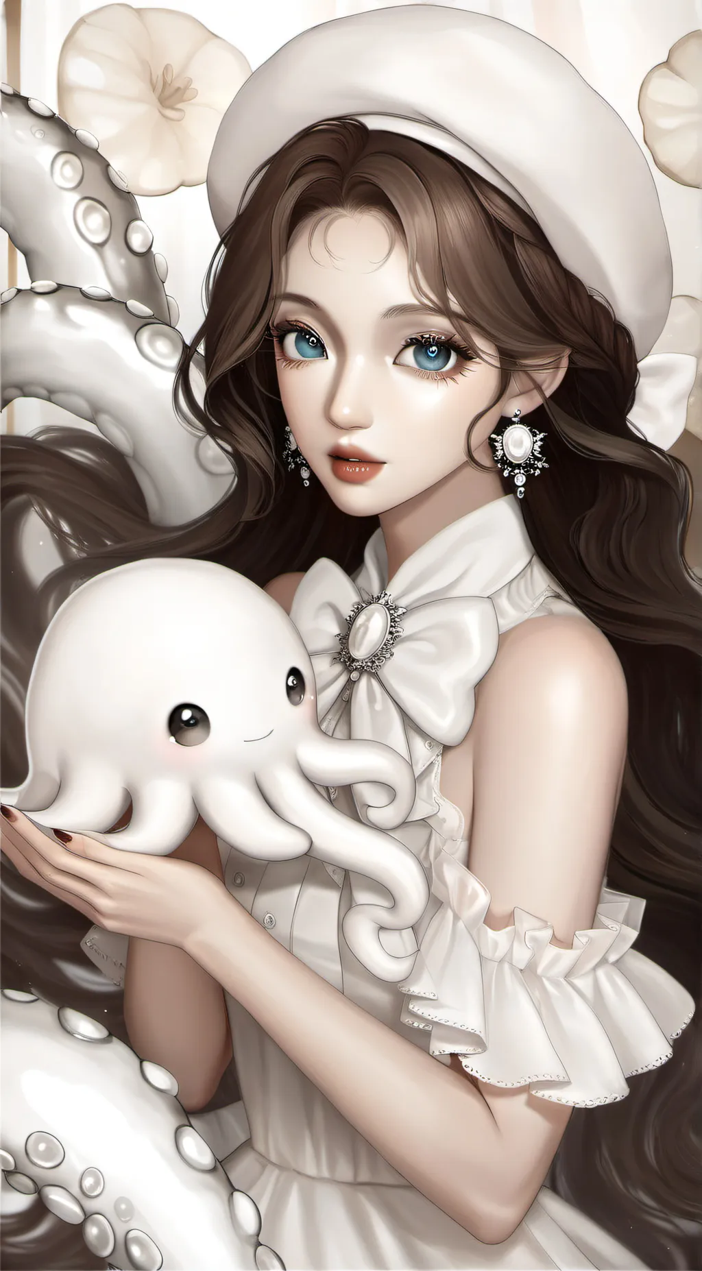 ai character: Gloria Sky background