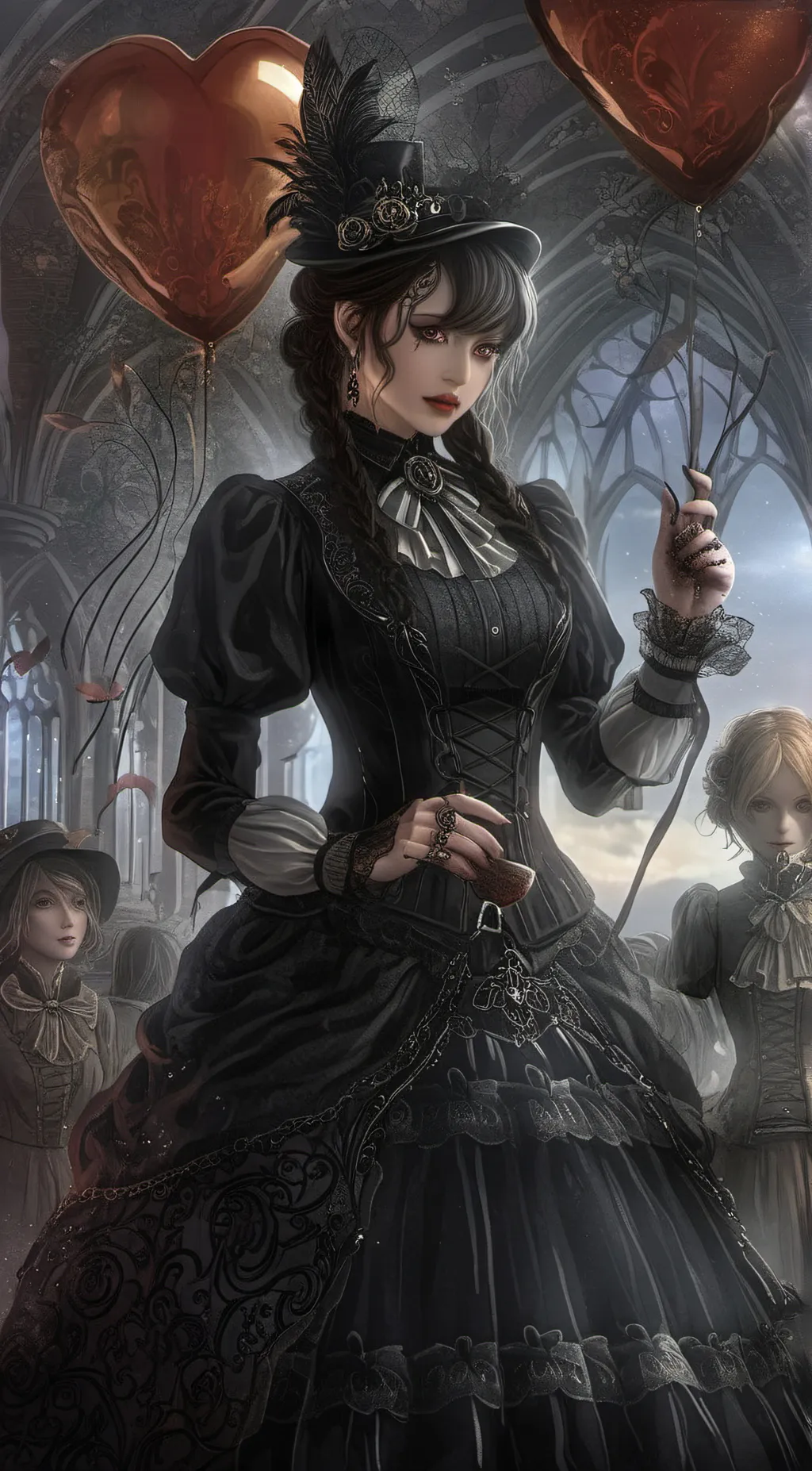 ai character: wednesday addams background