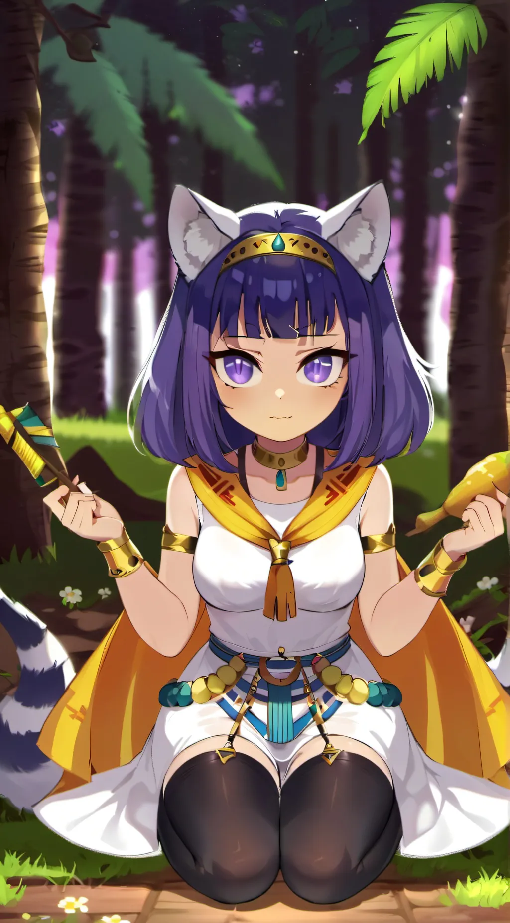 ai character: ankha  background