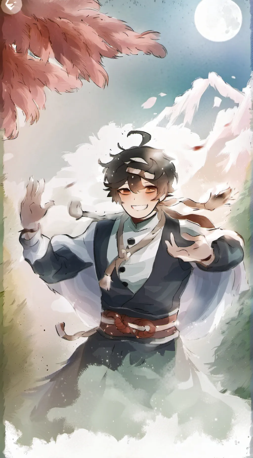 ai character: Moondrop  background