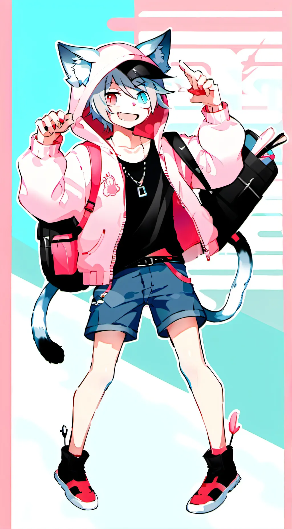 ai character: JadeSpark Fox background