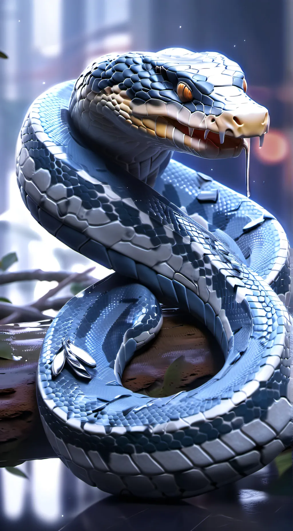 ai character: snake background