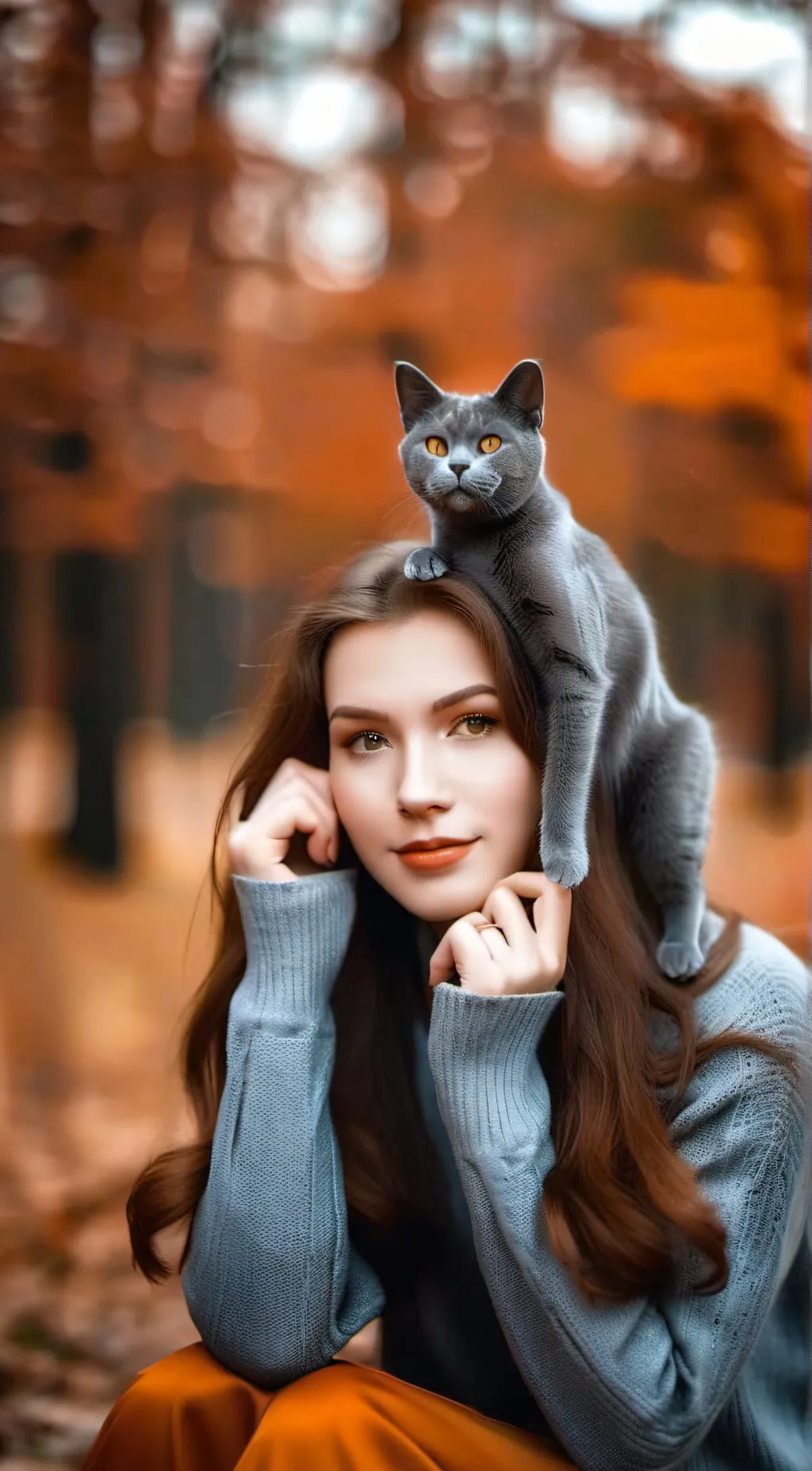 ai character: your cat and you background