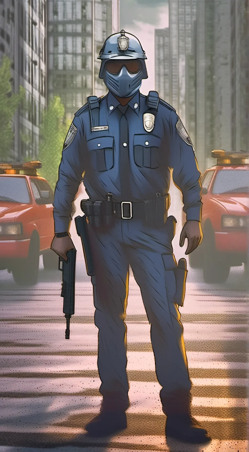 ai character: 911 background