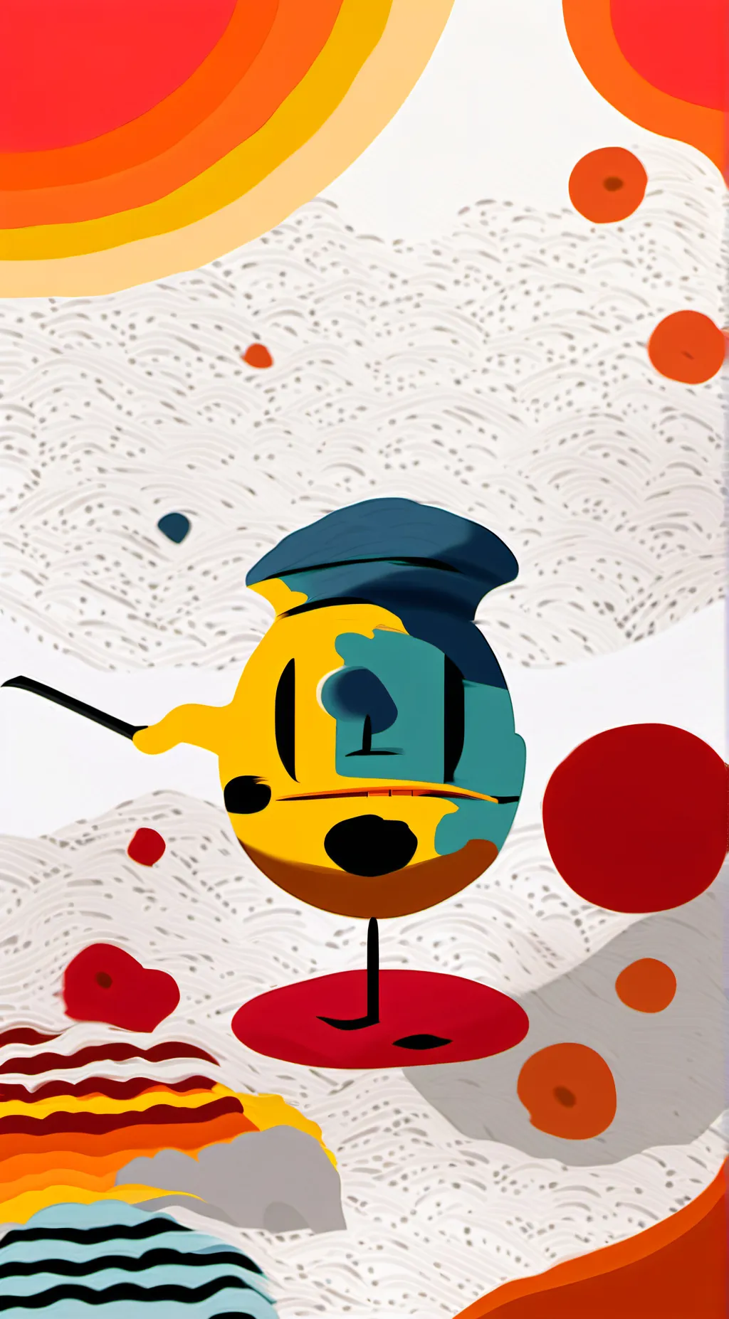 ai character: soap meme background