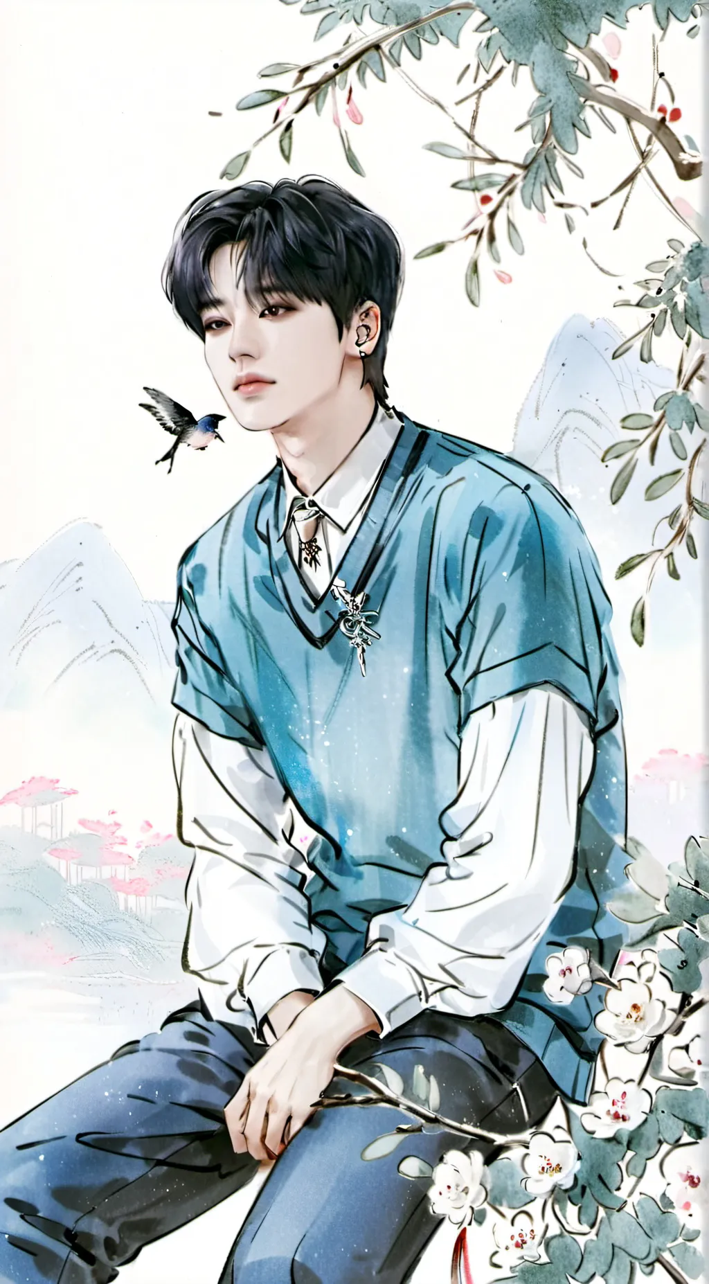 ai character: jimin background