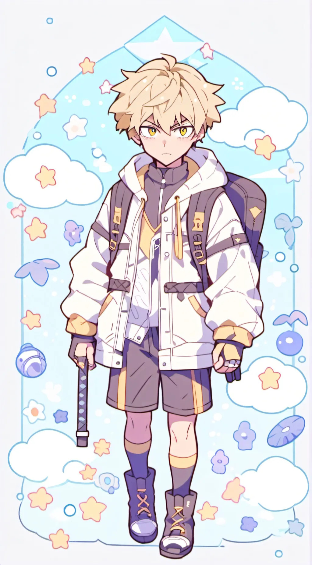 ai character: Bakugo  background